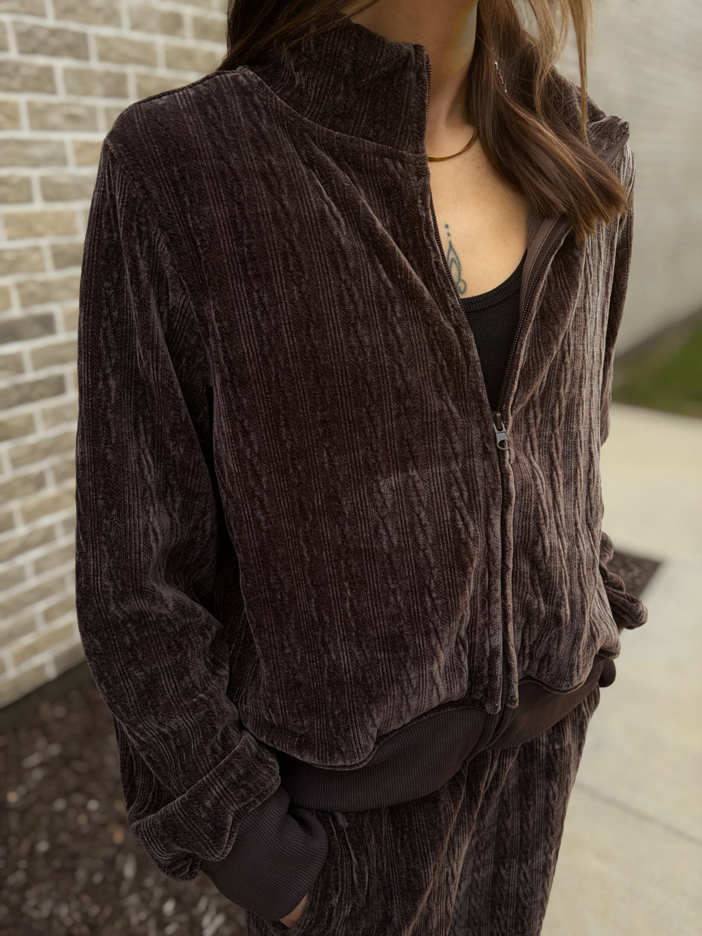 Iced Mocha Zip-Up Jacket