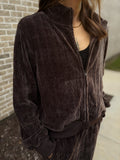 Iced Mocha Zip-Up Jacket