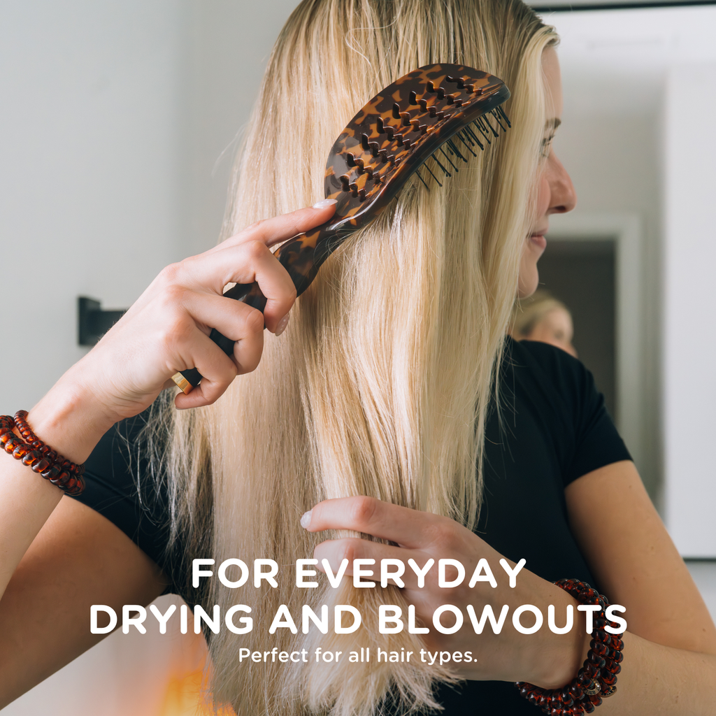 Teleties Vented Hair Brush | Tortoise