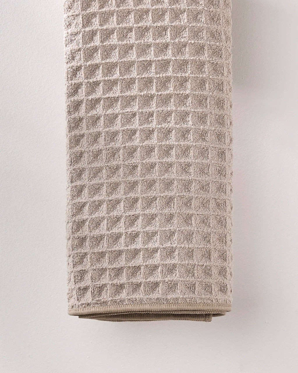 Geometry Taupe Waffle Hand Towel