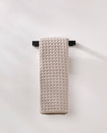 Geometry Taupe Waffle Hand Towel