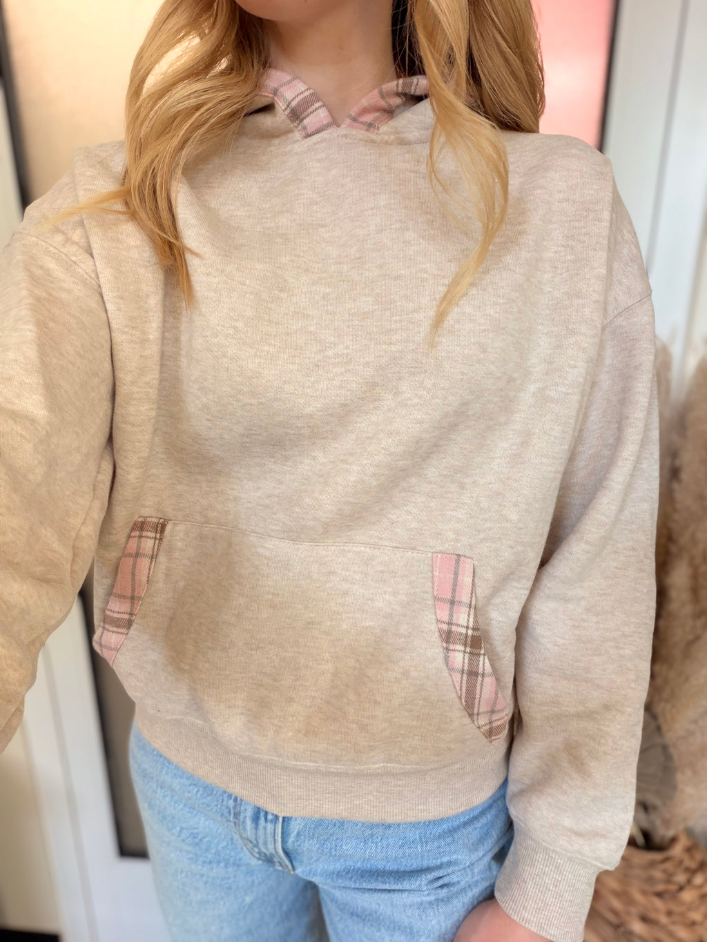 Pop of Plaid Hoodie
