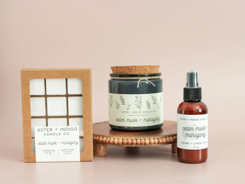 Cedar Musk + Mahogany | Soy Candle