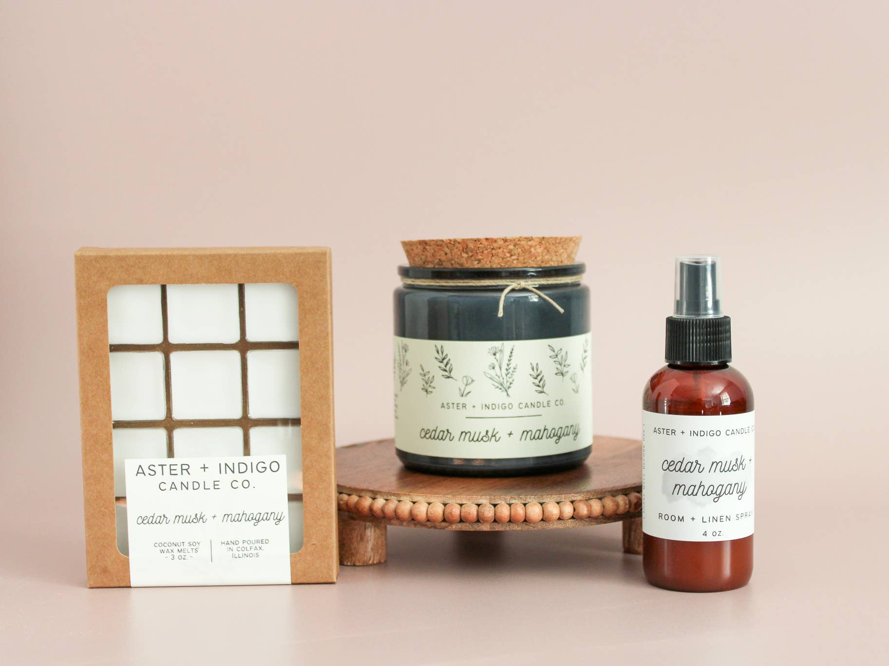 Cedar Musk + Mahogany | Soy Candle