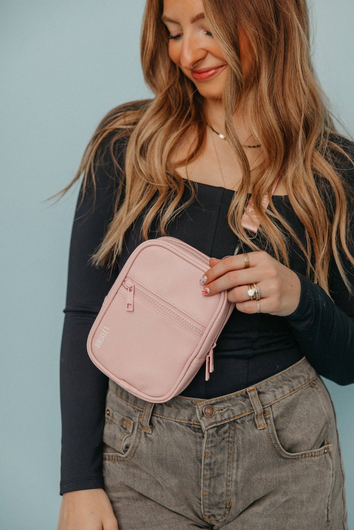 Brixley Leather Blossom Crossbody Sling