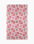 Geometry Floral and Cherries Tea Towel