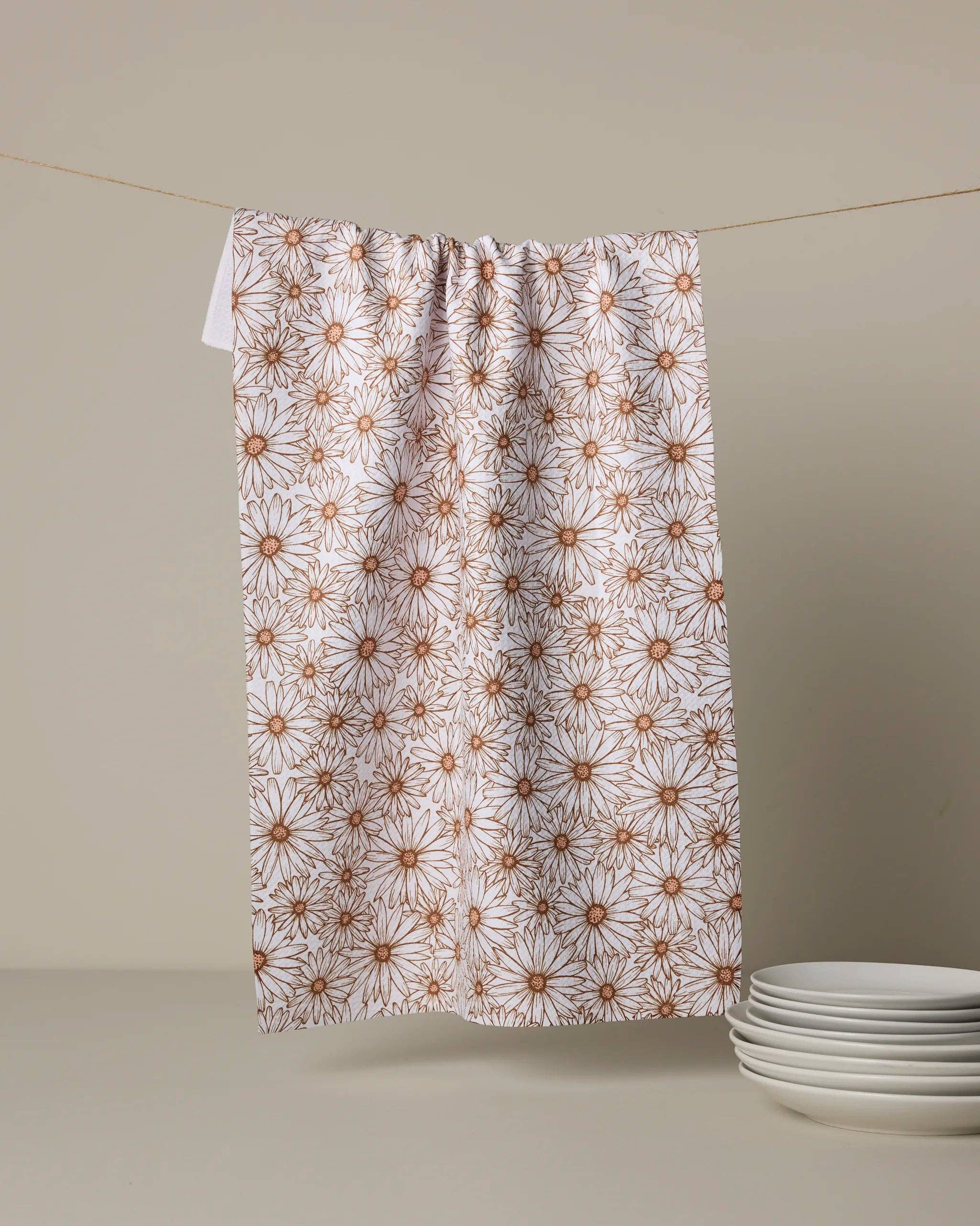Geometry Daisy Trail Tea Towel
