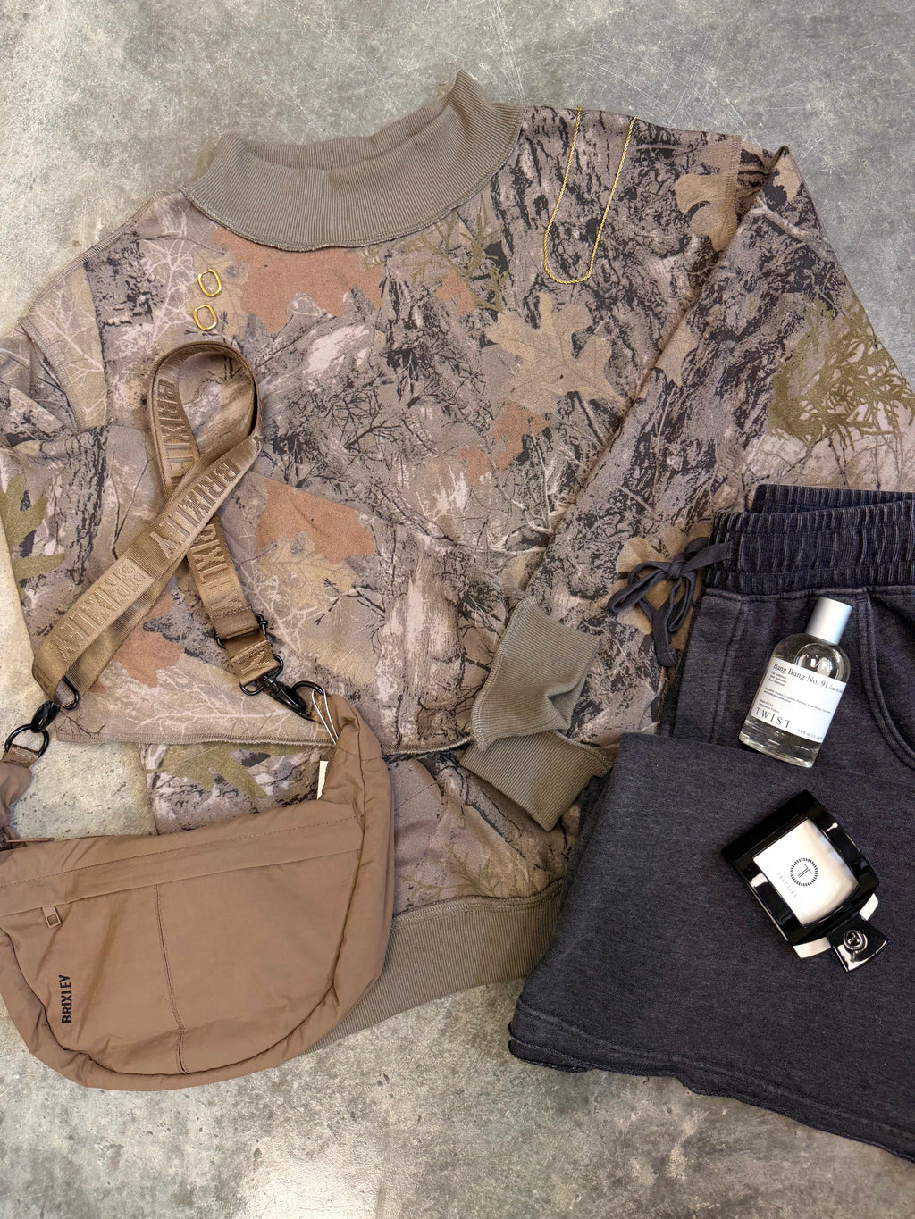 Woodland Camo Mockneck