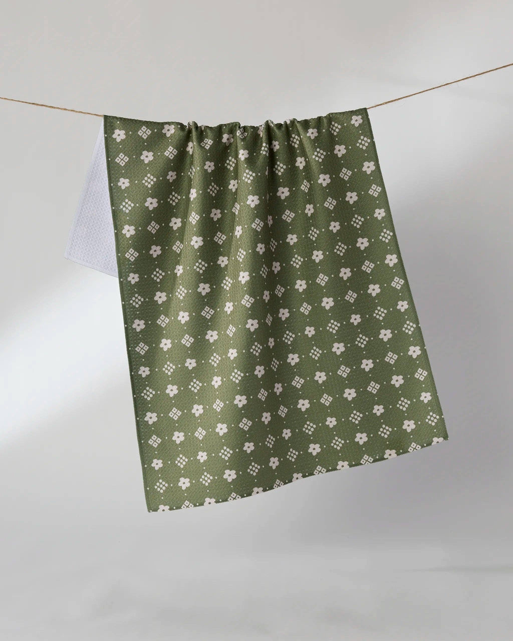Geometry Green Gables Tea Towel