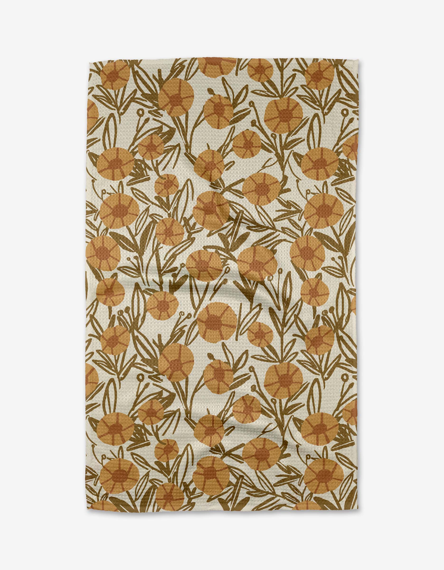 Geometry Sunflower Fields Tea Towel