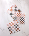 Geometry Autumn Checkers Dishcloth Set