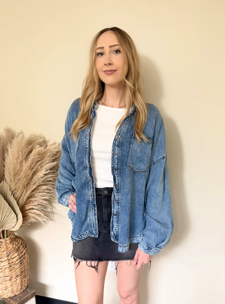 Denim Days Shacket