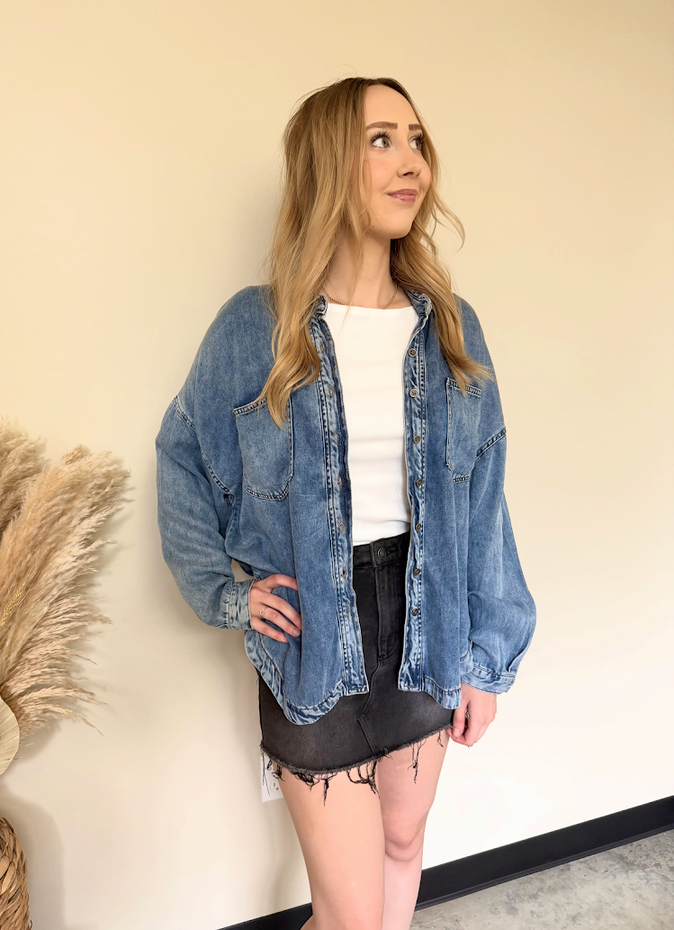 Denim Days Shacket