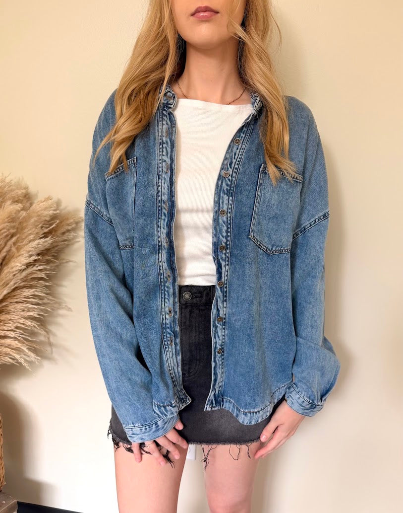 Denim Days Shacket