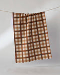 Geometry Rich Cocoa Tea Towel