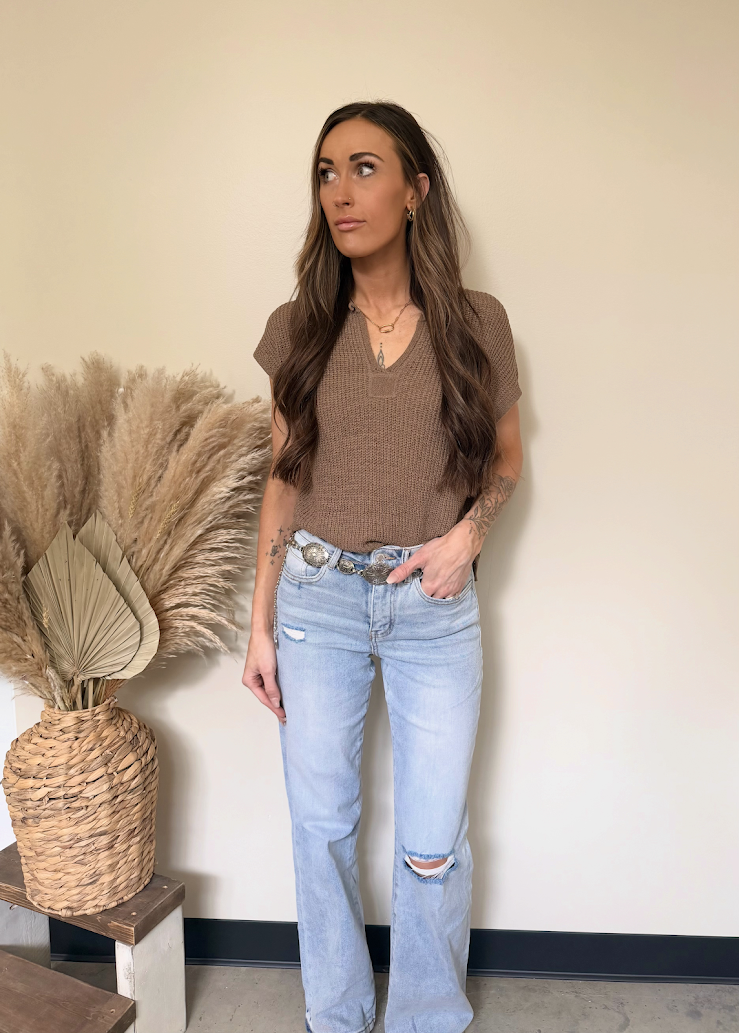 Iced Latte Knit Top