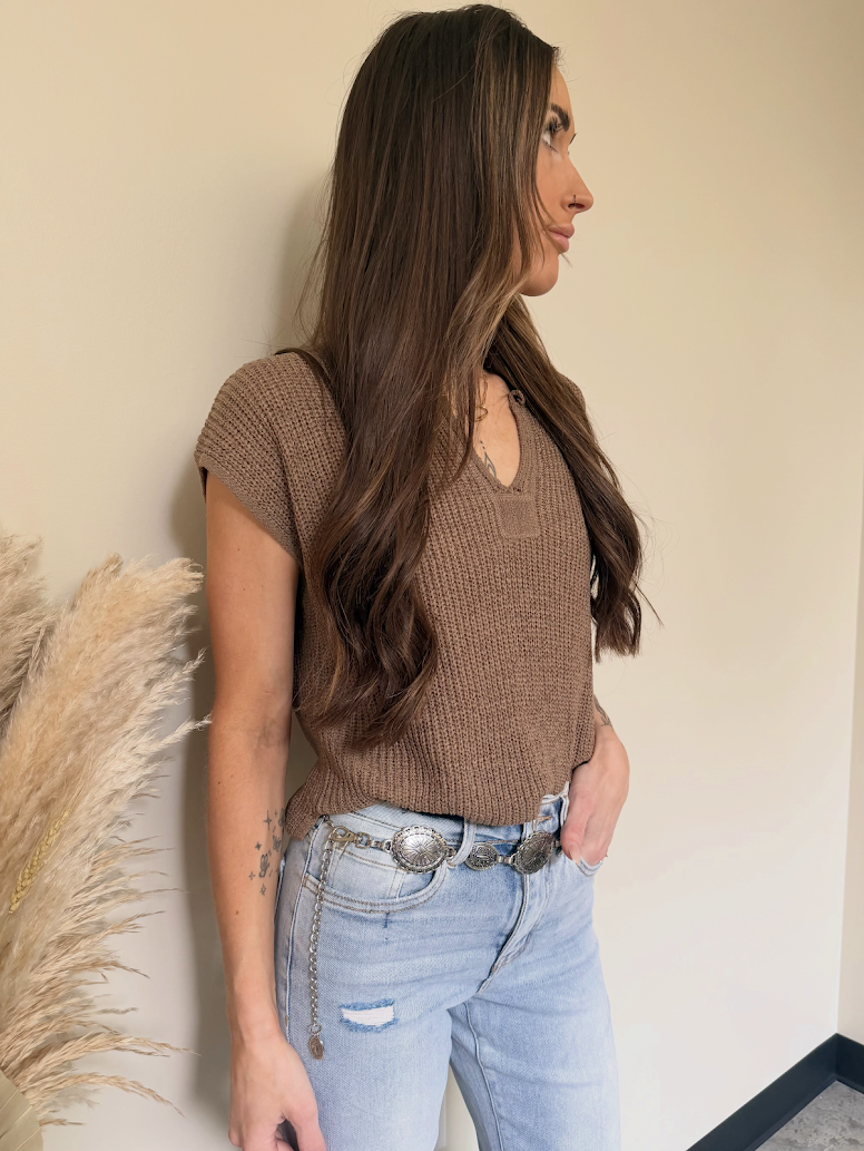 Iced Latte Knit Top