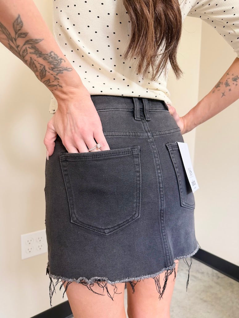Remain True Denim Mini Skirt